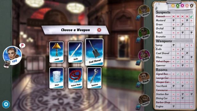 Clue/Cluedo: The Classic Mystery Game (Single Player Match: Easy AI) Murder Express Theme смотреть онлайн