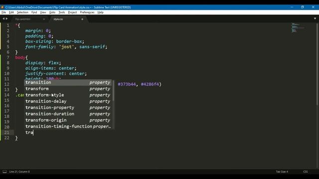Awesome 3D ANIMATION using Javascript | 3D Animation Card in HTML, CSS and Vanilla JavaScript смотреть онлайн