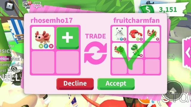 Adopt Me, Roblox trading pet.... the neon Axolotl fr???... смотреть онлайн