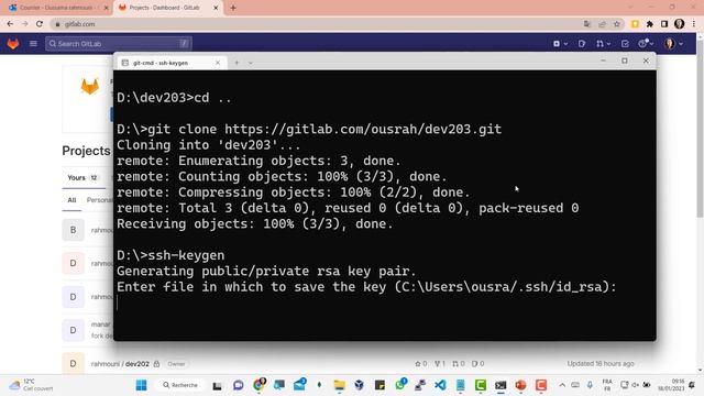 Comment géréer une Clé SSH pour GitLab смотреть онлайн