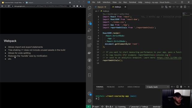 React Course - Deployment - Production Build смотреть онлайн