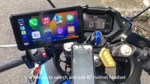 Maxca X6 5.98 inch IP67 Waterproof Wireless CarPlay Android auto Navigator for Motorcycles