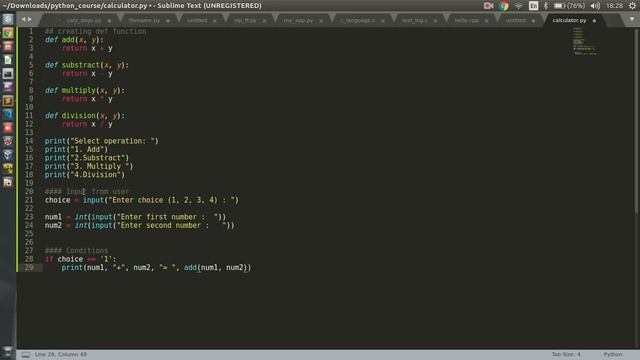 How to make Calculator in Python 3 | Learn Easily from Basics | Lesson 4 смотреть онлайн
