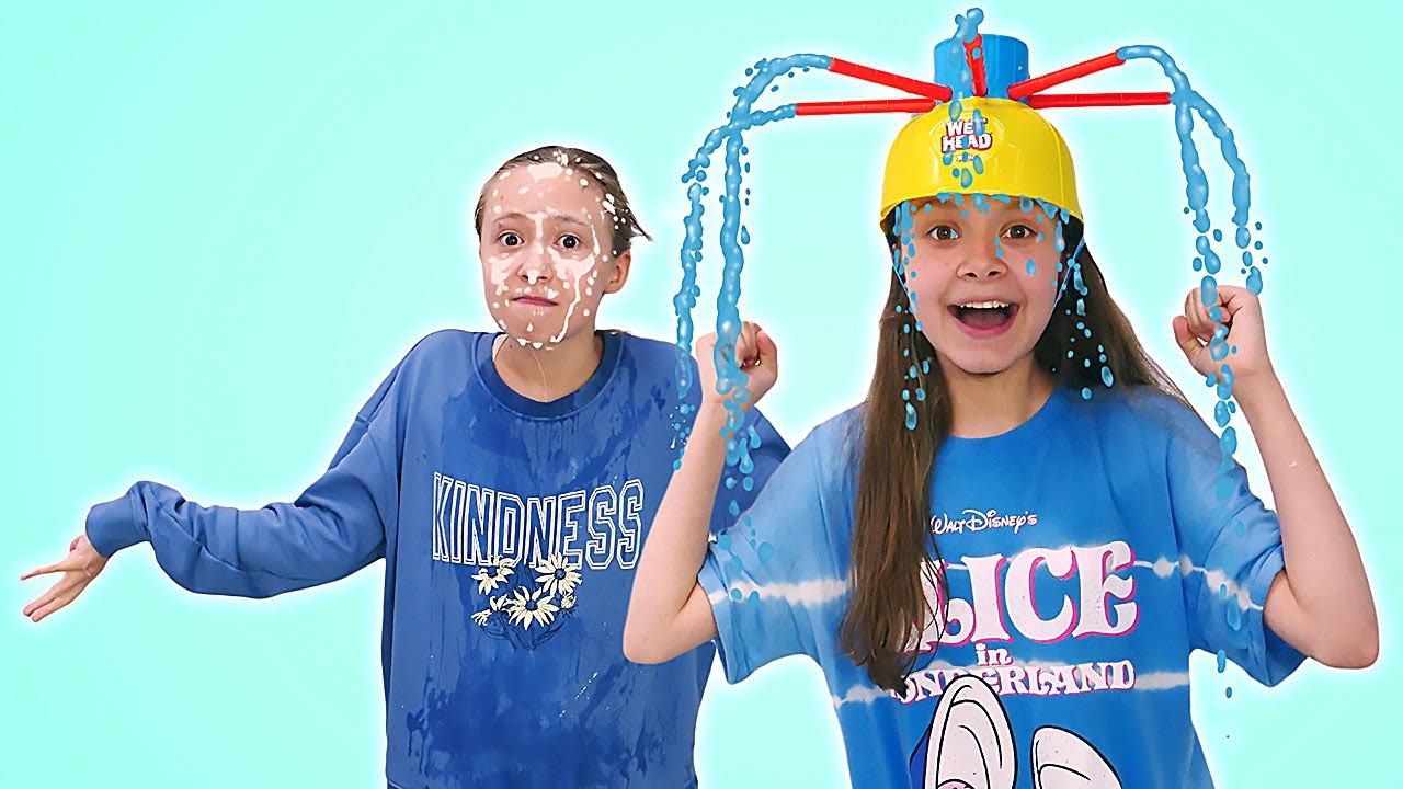 Видео Челлендж МОКРАЯ ГОЛОВА — Лучшие подружки устроили супер Challenge ВОДНАЯ РУЛЕТКА! смотреть онлайн