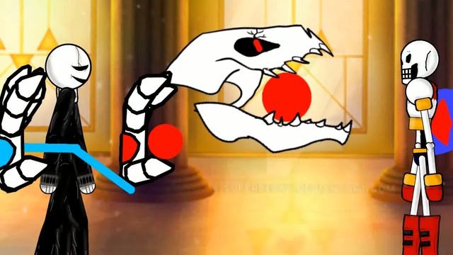 гастер против найтмер санса (рисуем мультфильмы 2) смотреть онлайн