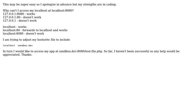 DevOps & SysAdmins: 127.0.0.1:8080 works but localhost:8080 doesn't смотреть онлайн
