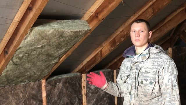 Утепление крыши. МАНСАРДА. 2 вент. зазора! Своими руками. смотреть онлайн
