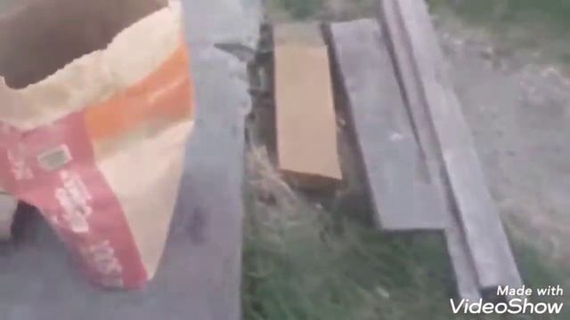 Армированная отмостка с железнением . смотреть онлайн