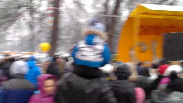 Пляски на Масленицу в Пензе 2014, "Ой снег, снежок, белая метелица" смотреть онлайн
