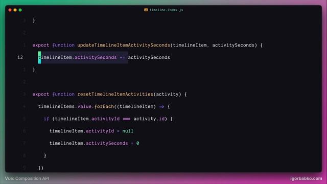 Vue Composition API From Scratch #84 - Fixing tracked time after activity removal смотреть онлайн