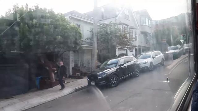 Diesel Sub for an ETB - 2000 Neoplan AN440A - SF Muni Bus 8152 - Route 33 смотреть онлайн