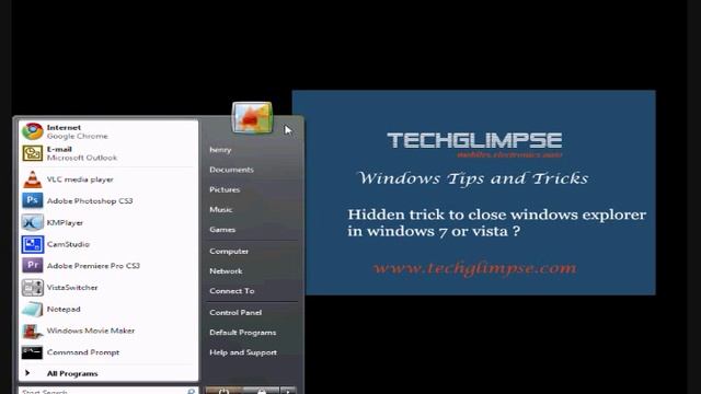 Hidden trick to kill your explorer.exe in windows 7 and windows vista ? смотреть онлайн