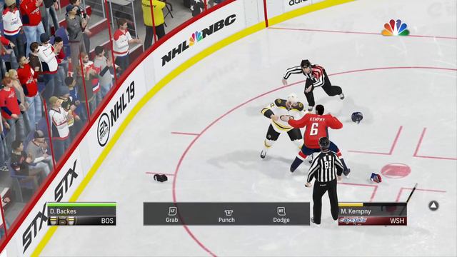NHL 19 Bosten Bruins vs Washington Capitals Xbox ONE X Gameplay смотреть онлайн