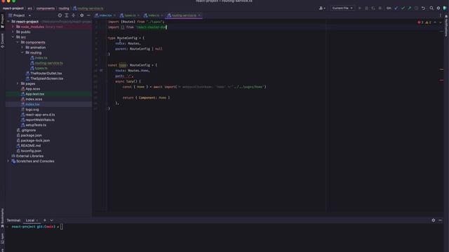#14 Обогащаем route-entry создаем RoutingService (react-router-dom-v6) смотреть онлайн