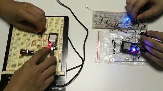 WiFi Connection Game using ESP32 and UDP protocol смотреть онлайн
