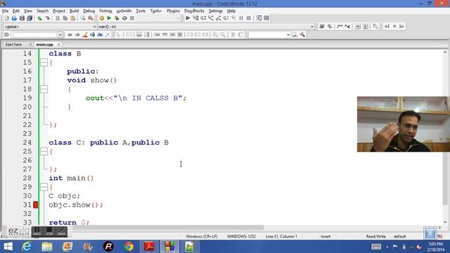 C++ MULTIPLE INHERITANCE AMBIGUITY IN HINDI смотреть онлайн
