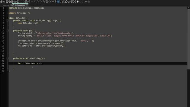 MySQL + Java - чтение из базы данных. no-IDE, JDBC, с Maven и без смотреть онлайн