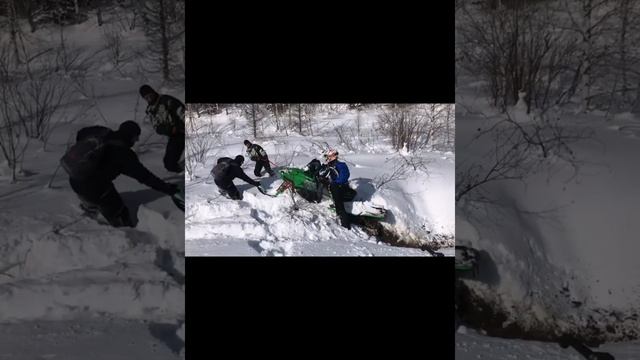 Прекрасный день, на снегоходах, Arctic Cat, с друзьями