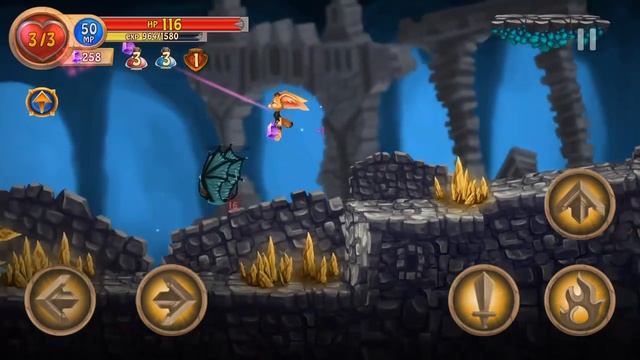 Fin & Ancient Mystery - Gameplay Walkthrough Android - Level 1 Queen of Spiders Boss смотреть онлайн