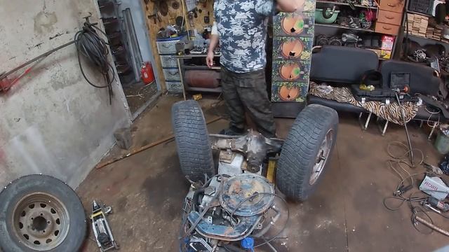 Укоротил мост УАЗ как получилось?Минитрактор из чермета своими руками. смотреть онлайн
