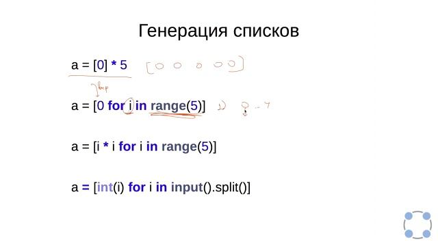 Программирование на Python / Списки (шаг 8) смотреть онлайн