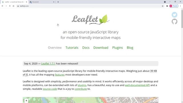 Leaflet (Leaflet js) and GeoDjango Tutorial #2 - First leaflet map смотреть онлайн
