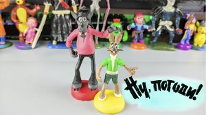 НУ,ПОГОДИ ! ВОЛК И ЗАЯЦ ИЗ ПЛАСТИЛИНА ЛЕПИМ ВМЕСТЕ