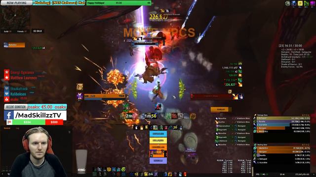 7.3.2 MYTHIC+ 23 Darkheart Thicket (DHT) | 961 Resto Druid PoV | Volcanic - Fortified - Sanquine смотреть онлайн