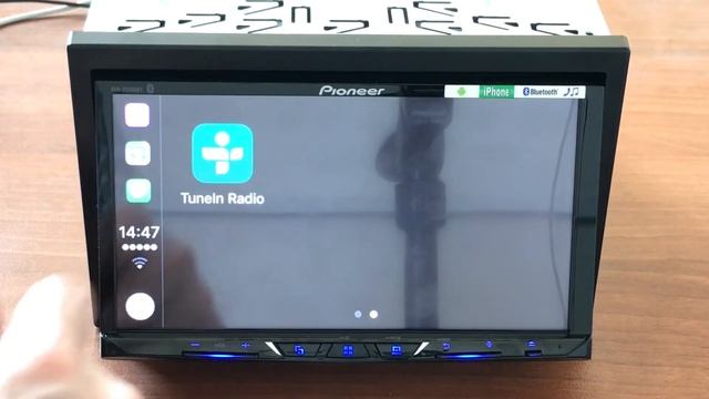 2DIN автомобильный ресивер Pioneer AVH-Z5000BT и Apple CarPlay смотреть онлайн
