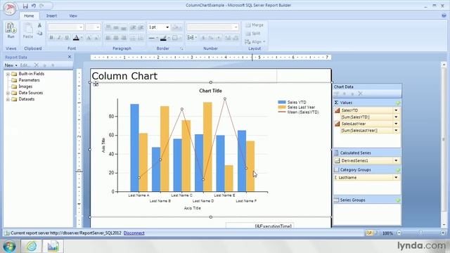 SQL Tutorial - Adding a generated average to a chart in Reporting Services смотреть онлайн