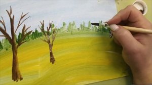 Мастер-класс Рисование Золотая осень