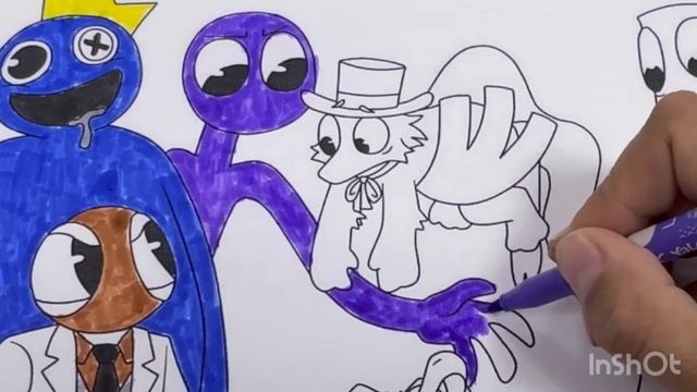 Roblox Rainbow Friends Coloring Pages | Roblox Rainbow Friends all five [NCS] смотреть онлайн