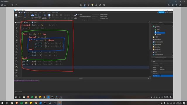 Roblox How to Script for Beginners | #8 | Local/Global Variables, Scope смотреть онлайн