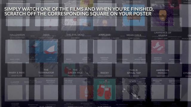 100 Movies Scratch Off Poster - Bucket List Movies смотреть онлайн