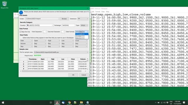 import ascii (text) data in csv format to stockalyze смотреть онлайн