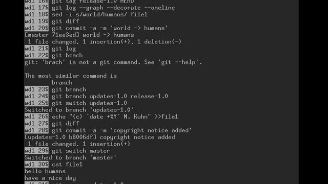 Markus Kuhn (Cambridge) | Unix Tools - 27 Git branching commands смотреть онлайн