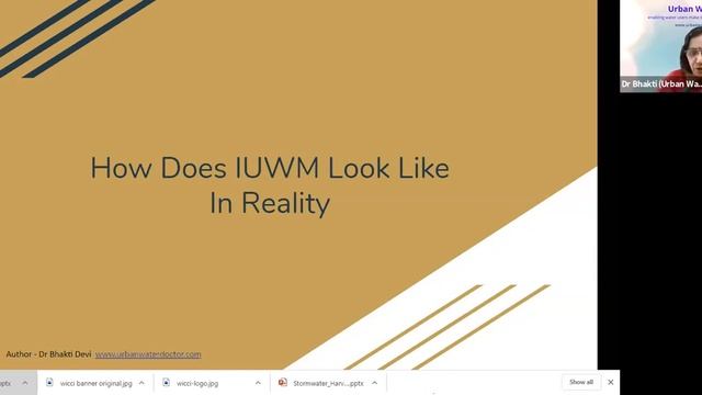 Webinar On: Integrated Urban Water management - Why, What and How (Dr. Bhakti Devi) смотреть онлайн