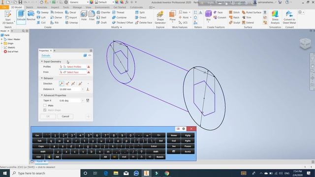 Autodesk Inventor 2D and 3D basic works knowledge 2020 Tutorial free смотреть онлайн