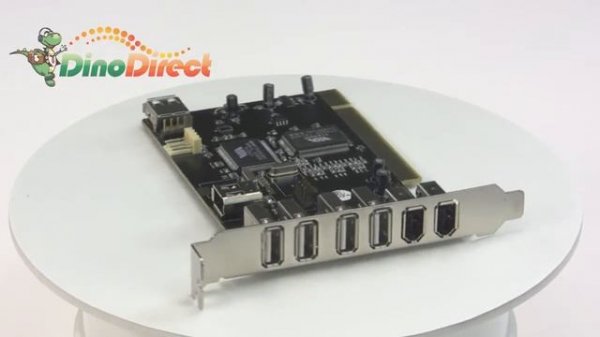 8 Port USB 2.0 Ports FireWire IEEE1394 PCI Combo Card from Dinodirect.com
