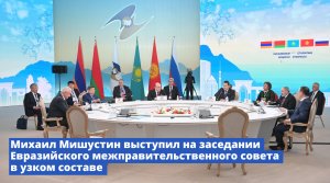 Выступление Михаила Мишустина на заседании Евразийского межправительственного совета в узком составе
