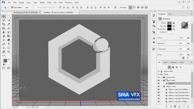 3D Logo Design in Photoshop CC 2017 смотреть онлайн