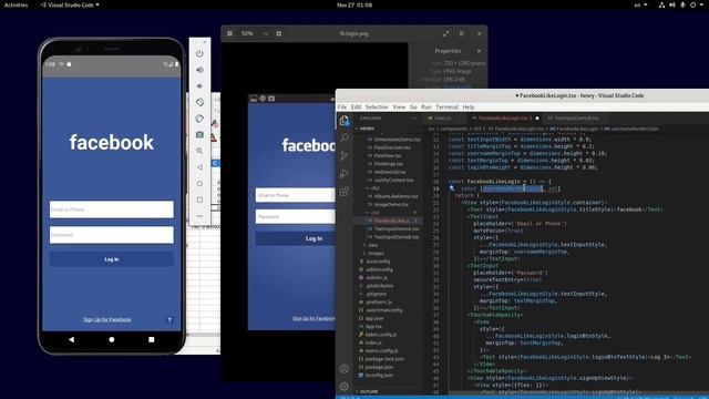 Get start react native with Henry P12D - Facebook Like Login смотреть онлайн