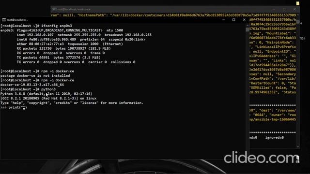 Docker using Ansible смотреть онлайн