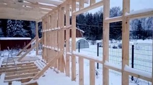 Стойки в каркасном доме. Толщина утеплителя. Каркас Profi.