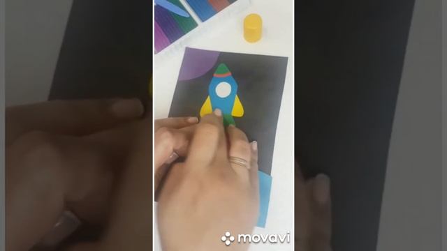 Аппликация "Ракета" смотреть онлайн