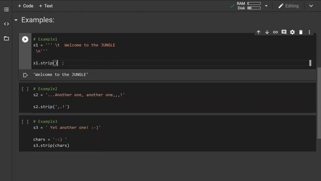 Python strip() string method смотреть онлайн