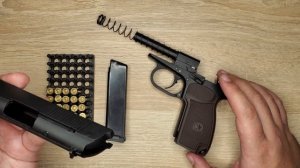 Пистолет Макарова под холостой патрон 9 мм. Р.А (Стартовый пистолет Retay PM)