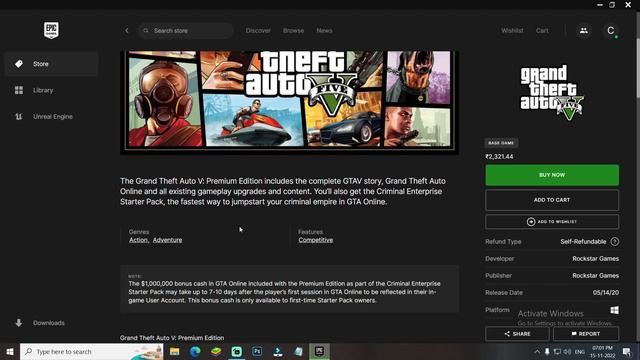 How to buy GTA 5 online from epic game store in Hindi | GTA 5 buy, Install, Download from epic game смотреть онлайн