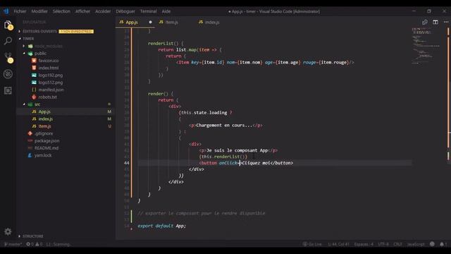 Formation React - Les événements en React смотреть онлайн