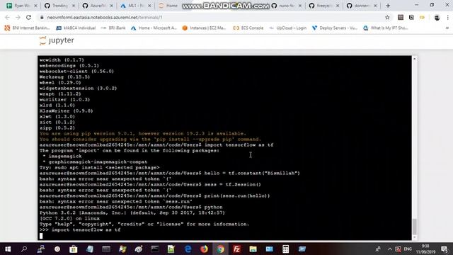 Demo Azure Jupyter Notebook dengan TensorFlow смотреть онлайн
